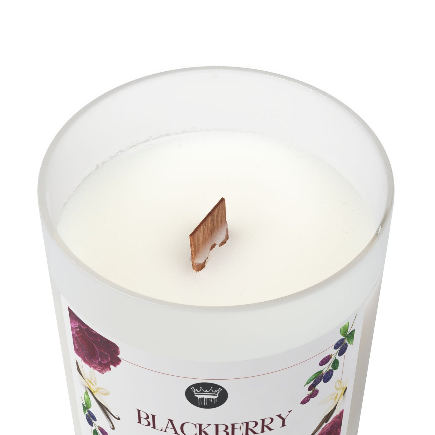 Frosted Glass Candle | Lavender | Blackberry Vanilla, 11oz