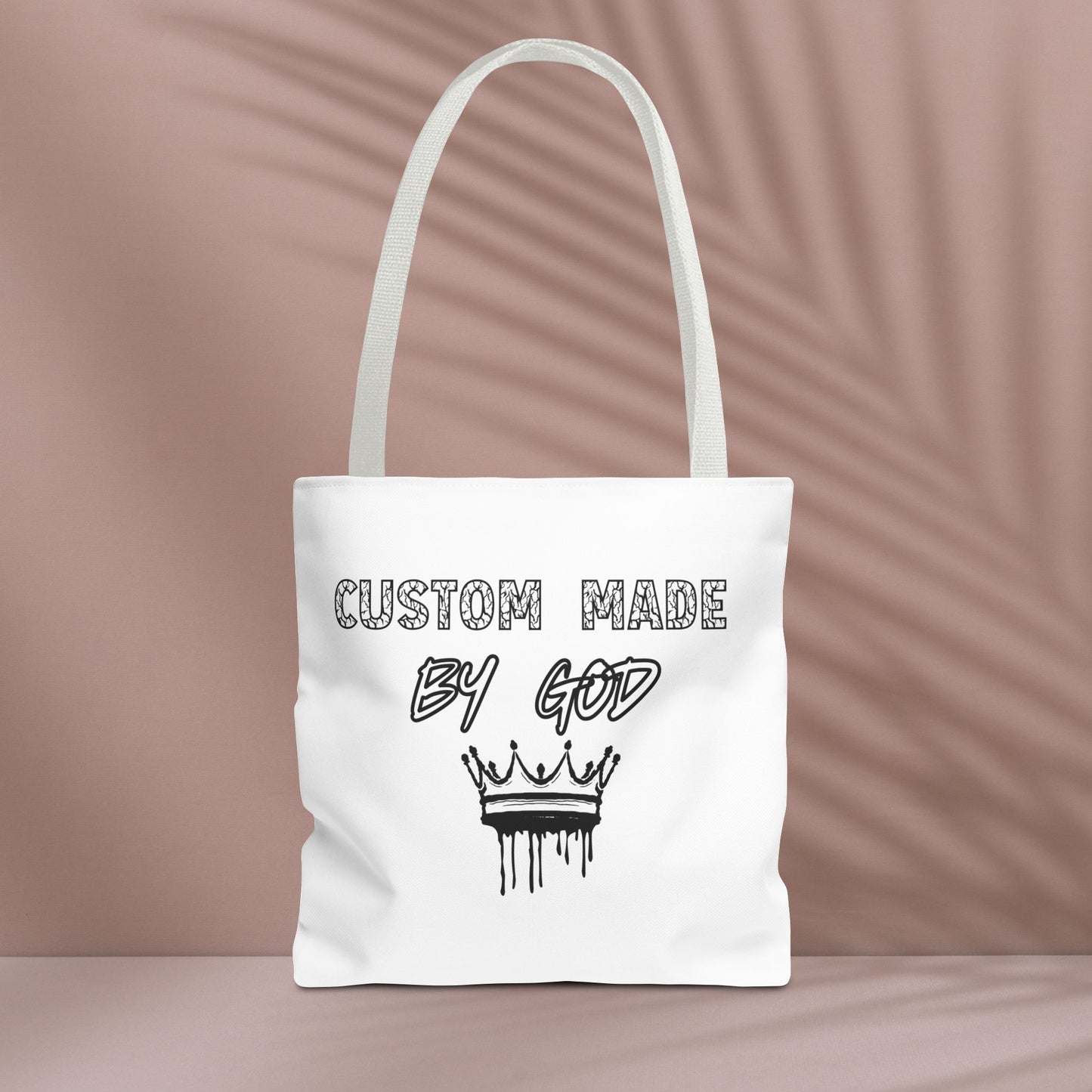 Custom Made by God Tote Bag | 13x13 & 16x16| White