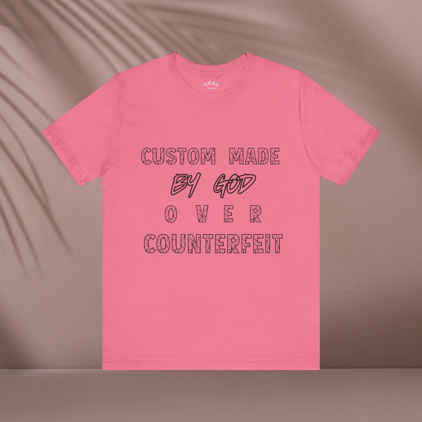 Custom Made By God OVER Counterfeit| Black Lightning Edition| Unisex T-shirt