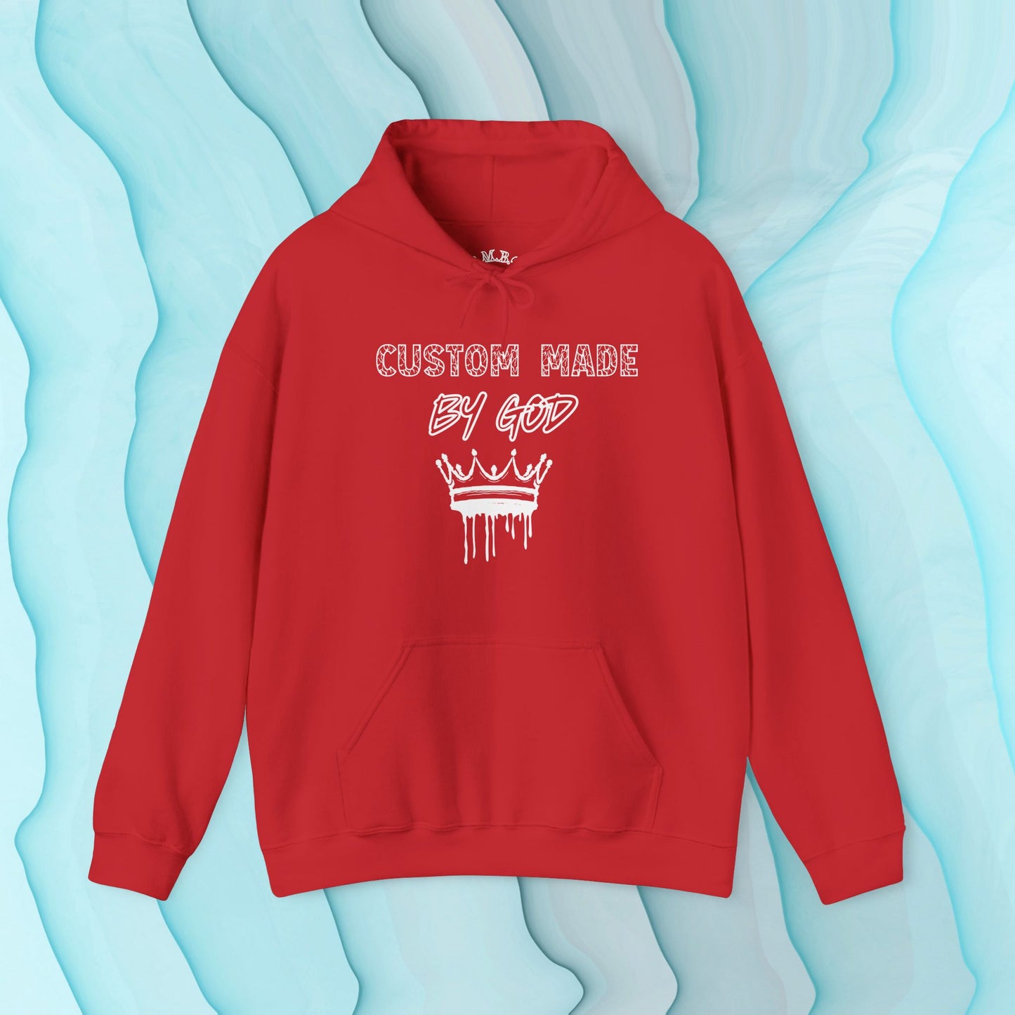 Custom Made by God Crowned Hoodie| White Print Edition
