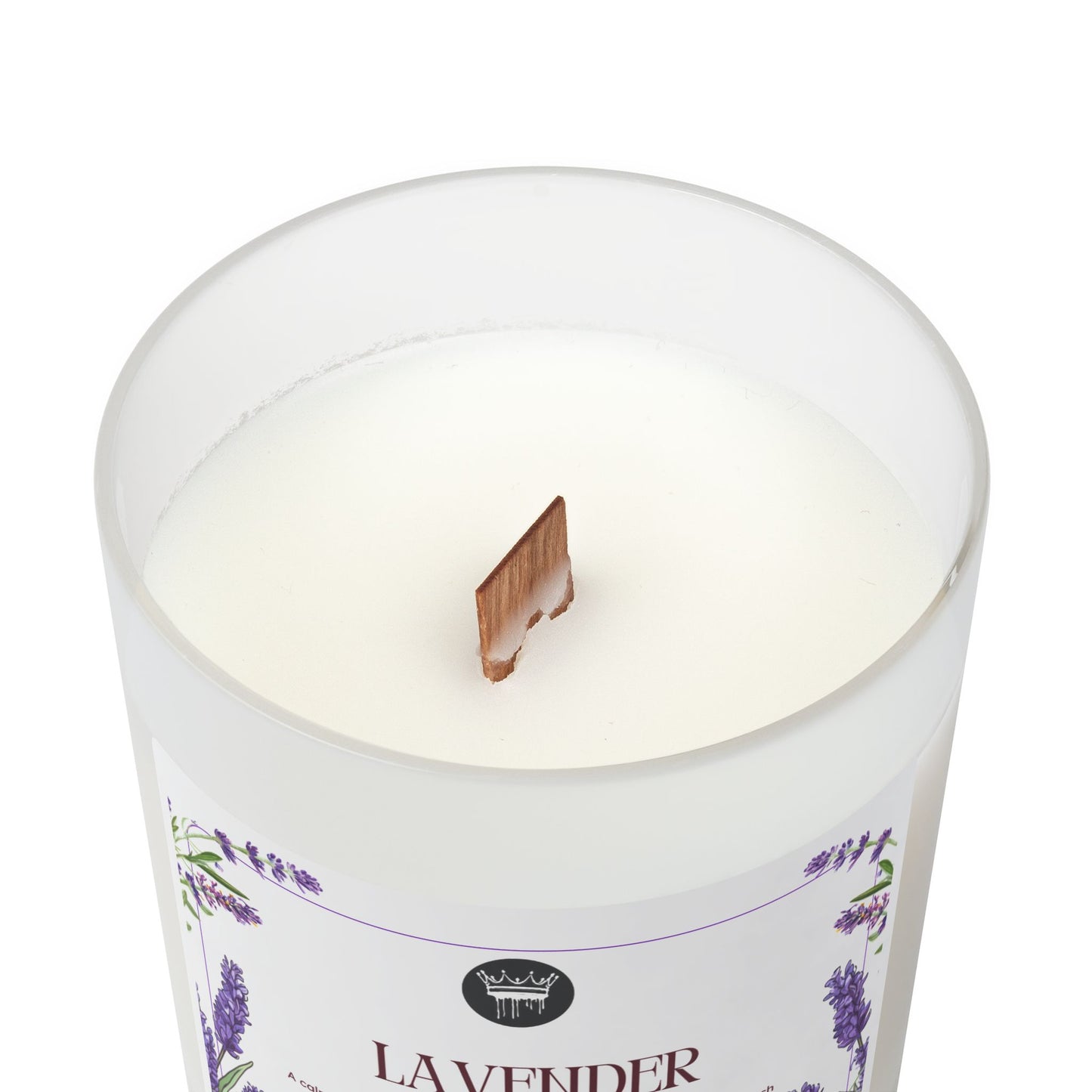 Frosted Glass Candle | Lavender | Blackberry Vanilla, 11oz