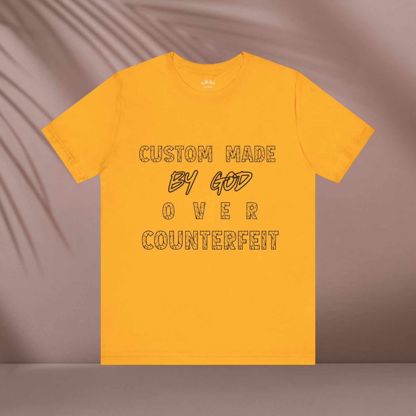Custom Made By God OVER Counterfeit| Black Lightning Edition| Unisex T-shirt