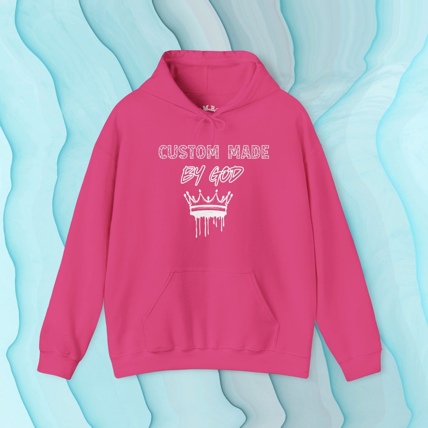 Custom Made by God Crowned Hoodie| White Print Edition
