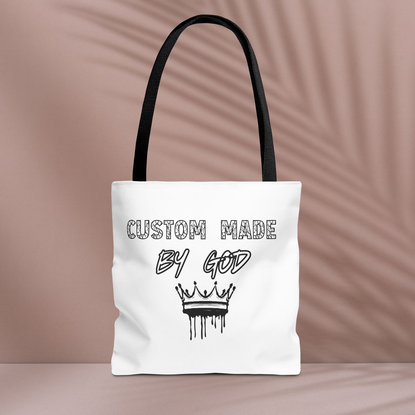 Custom Made by God Tote Bag | 13x13 & 16x16| White