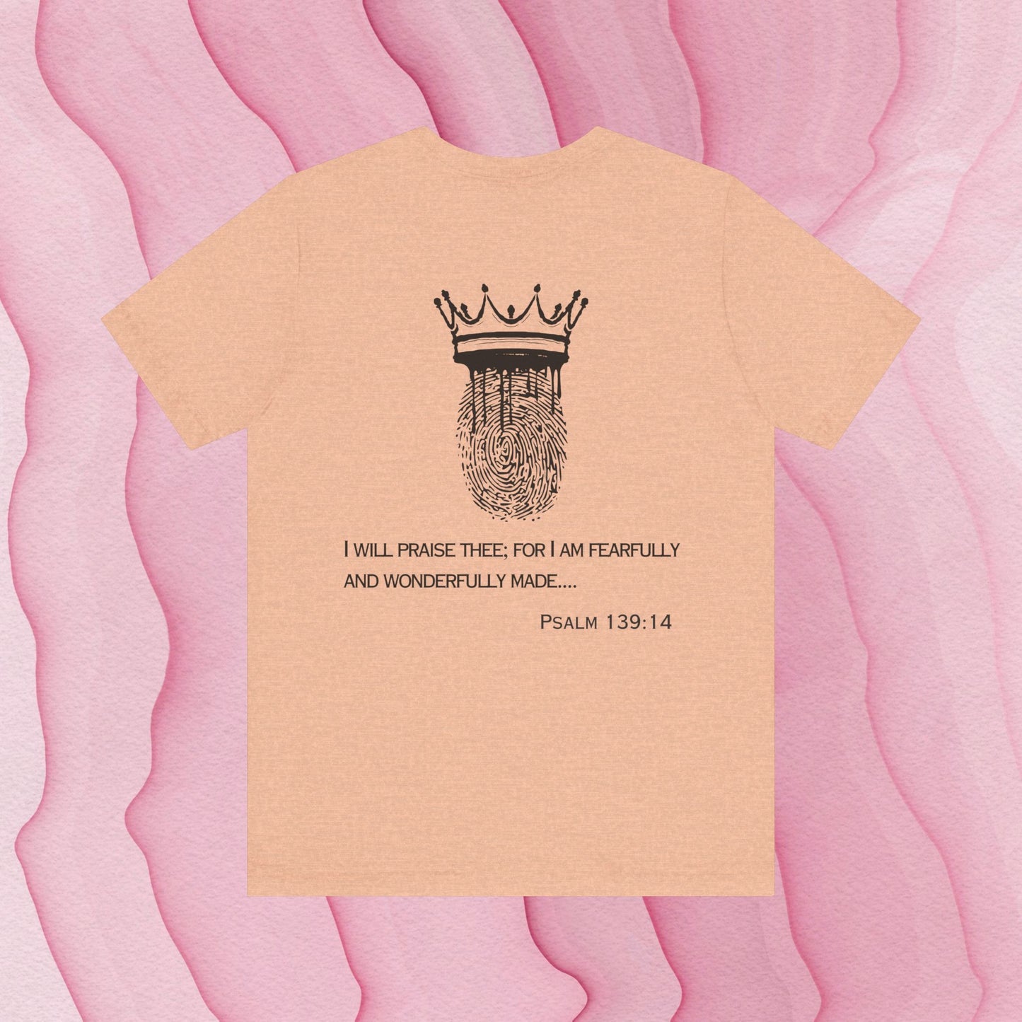 Custom Made By God OVER Counterfeit | Pink Lightning | Unisex T-shirt