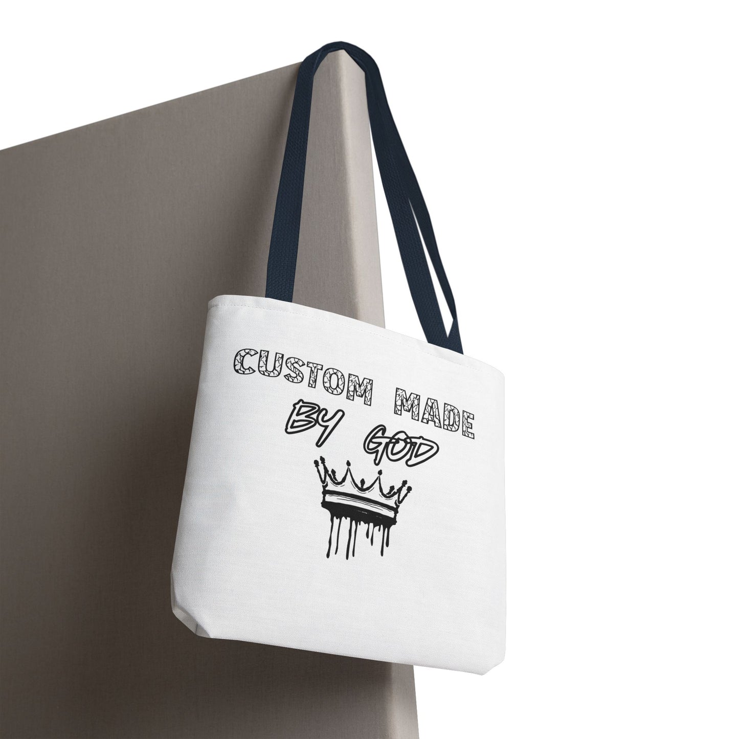 Custom Made by God Tote Bag | 13x13 & 16x16| White