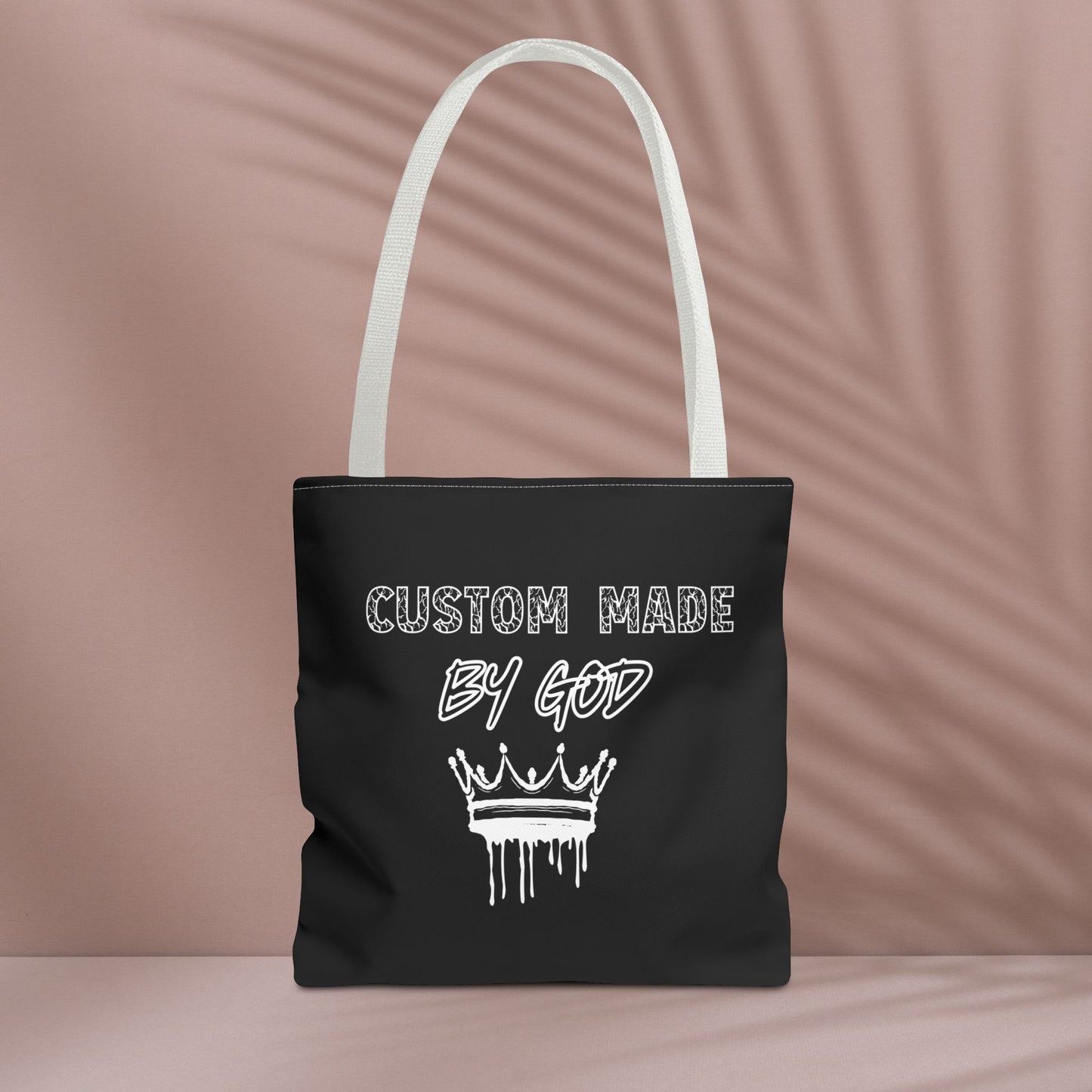 Custom Made by God Tote Bag | 13x13 & 16x16| Black