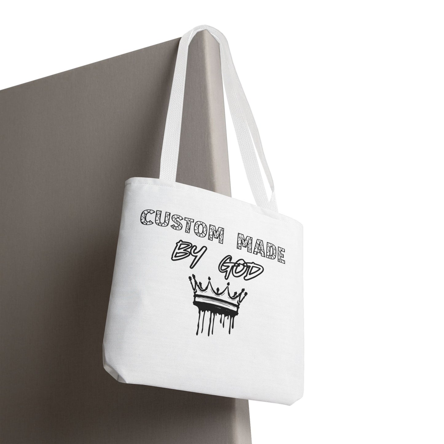 Custom Made by God Tote Bag | 13x13 & 16x16| White