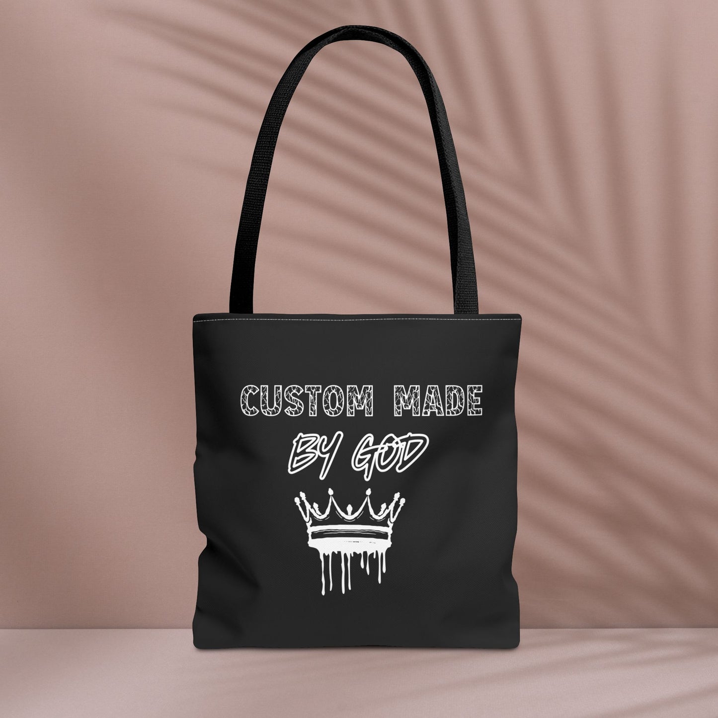 Custom Made by God Tote Bag | 13x13 & 16x16| Black