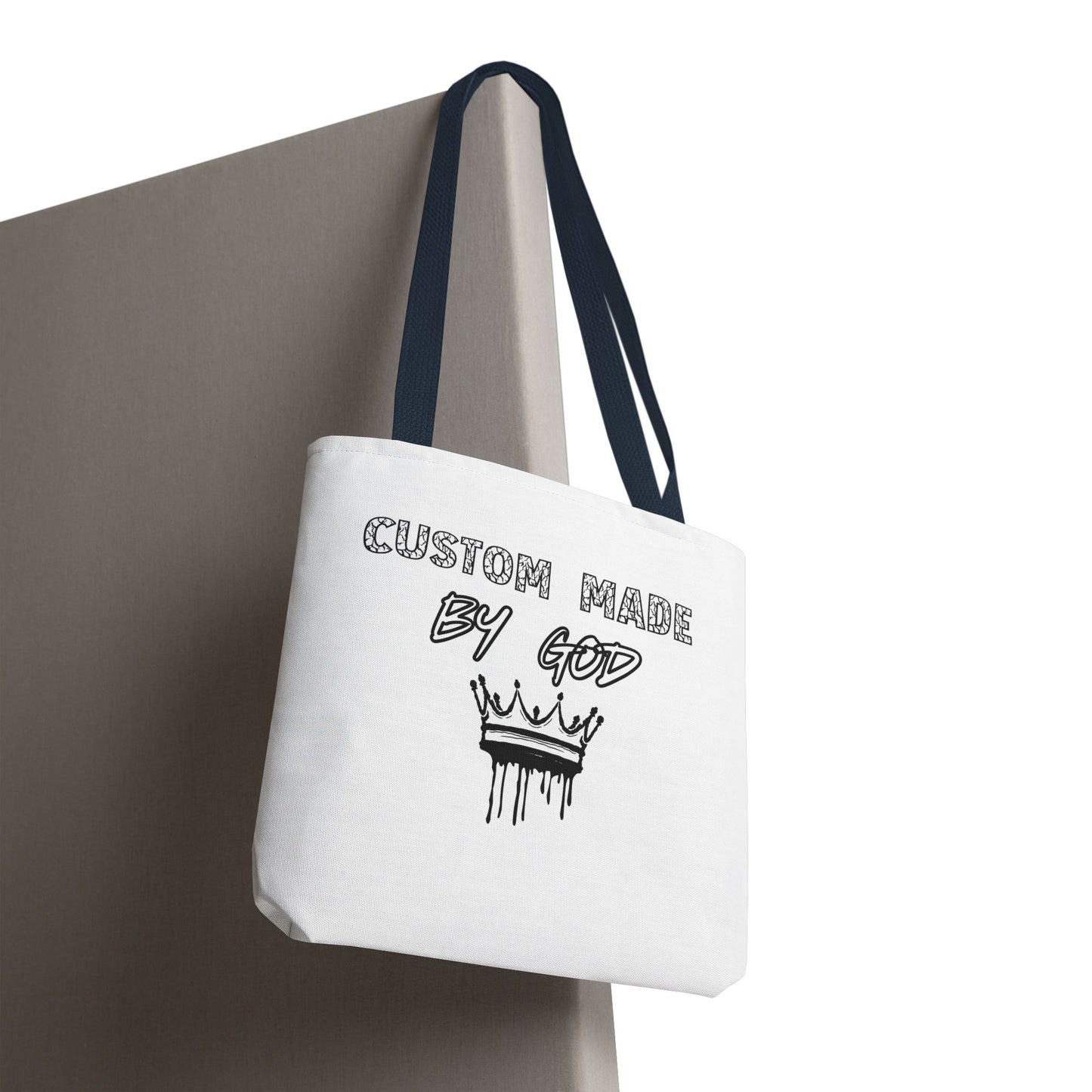 Custom Made by God Tote Bag | 13x13 & 16x16| White