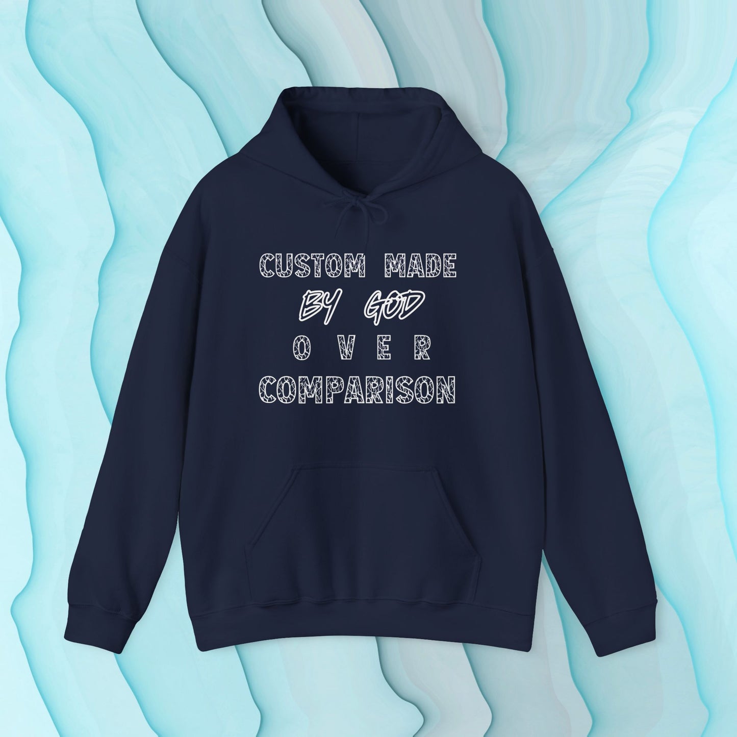 C.M.B.G OVER Comparison | Blue Bubble |  Unisex Hoodie| Front & Back