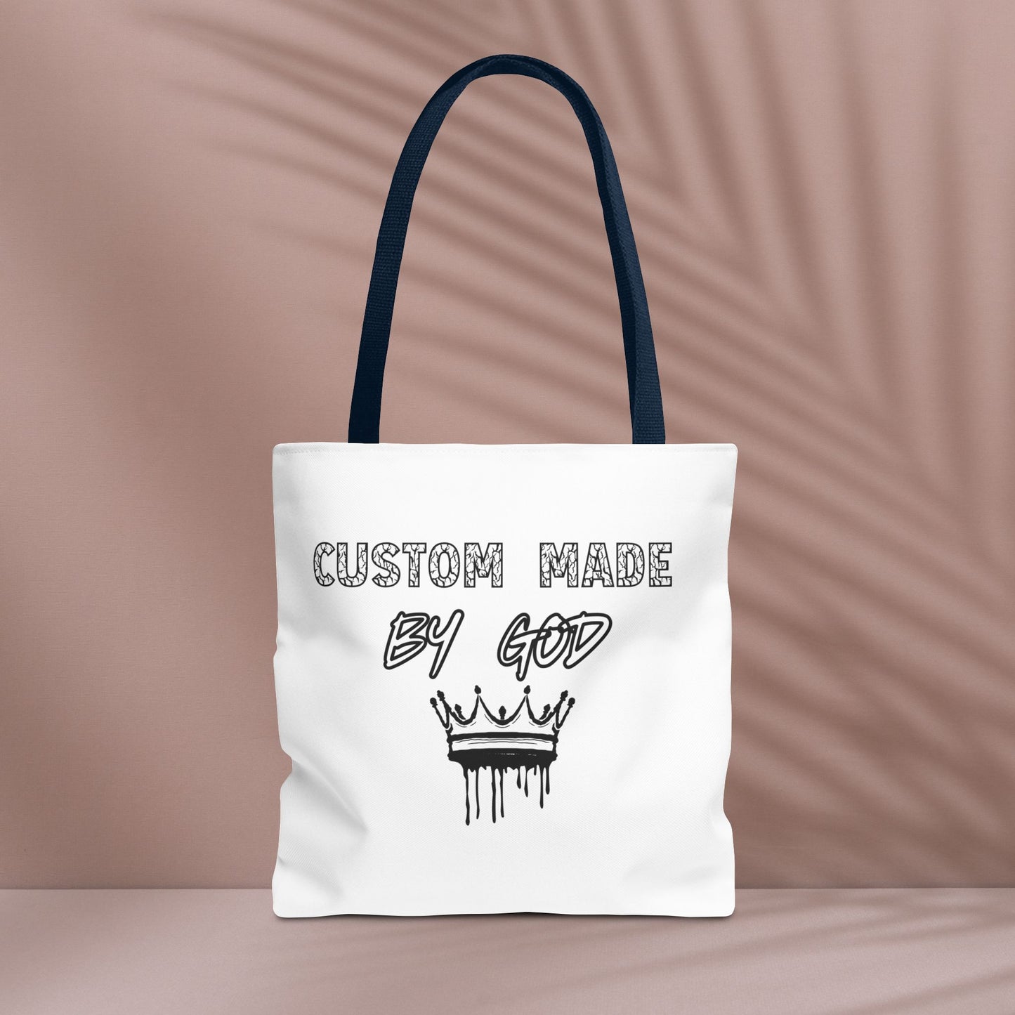 Custom Made by God Tote Bag | 13x13 & 16x16| White