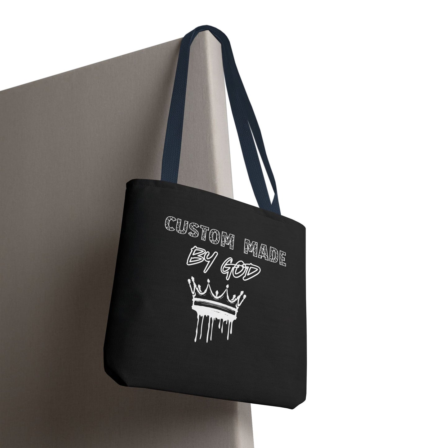 Custom Made by God Tote Bag | 13x13 & 16x16| Black